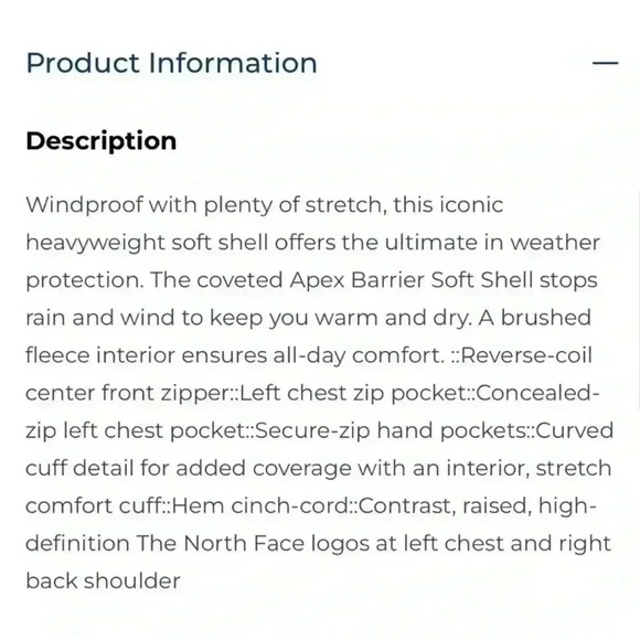 North Face TNFAPEX Polyester Elastin Windproof Jacket Men's Small Perfect coat - Picture 7 of 10